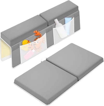 Kniebeschermer en Elleboogsteun - Kussen set - Comfortabel Werken - Antislip Zuignappen - 56 x 43 cm - Grijs