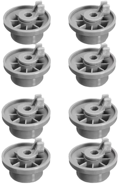 Vaatwasser Onderkorfwiel Vervanging - 8 Stuks, Compatibel met Bosch en Siemens Vaatwassers