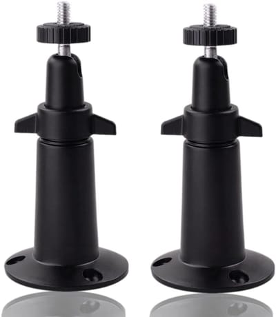 Beveiligingsbeugel - 360 graden rotatie - Camerabevestigingsbeugel - Verstelbare metalen beugel voor binnen- en buitenbeveiliging - Accessoires voor camerabevestiging - Accessoires voor camerabewaking - Zwart