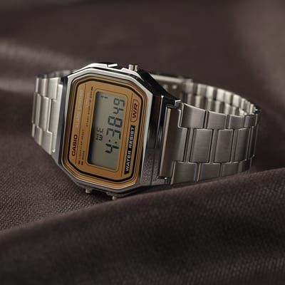 Casio Vintage Iconic A158WEA-9EF Unisex Horloge 36,3 mm - Zilverkleurig