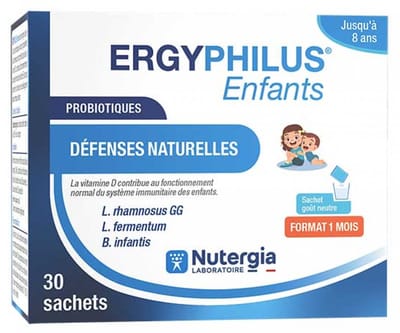 Nutergia Ergyphilus Enfants Probiotiques Défenses Naturelles 30 Sachets
