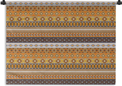 Wandkleed - Wanddoek - Patronen - Afrika - Abstract - 120x90 cm - Wandtapijt