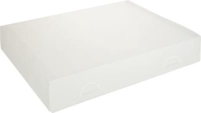 Geschenkdoos cadeaudoos 35x25x6 cm WIT (10 stuks)
