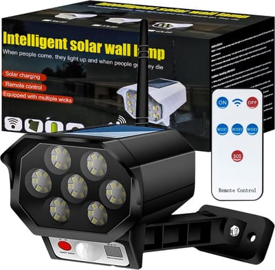 Buitenlamp op Zonne-energie met Bewegingssensor en Camera-imitatie