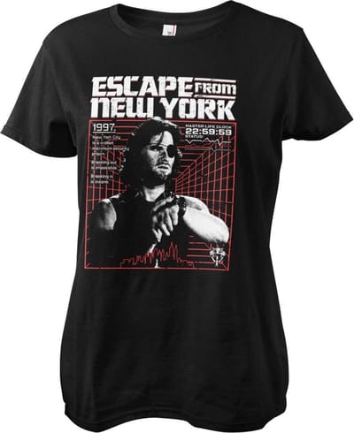 Escape From New York Dames Tshirt -S- Escape From N.Y. 1997 Zwart