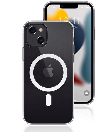 Hoesje geschikt voor iPhone 13 transparant- Geschikt voor Magsafe - Magnetische Shock Proof Case