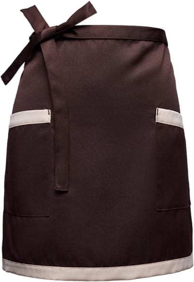 Schort met 2 Zakjes voor Koken en Serveren, Ideaal voor Thuis, Bistro, Café en Restaurant