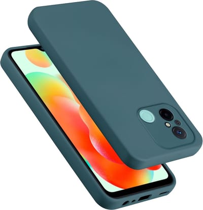 Cadorabo Hoesje geschikt voor Redmi 12C in LIQUID GROEN - Beschermhoes gemaakt van flexibel TPU silicone Case Cover