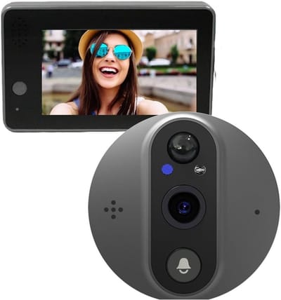 Video Deurbel - Beveiligingscamera Deur - Huisbeveiliging Thuis - 1080P HD Beeld - 4.3 inch LCD - Optie 3
