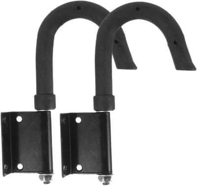 Ladderhaken Set - Muurhaken Ladder - Veilig Werken - Anti-val Beveiliging - 20.5cm - Zwart