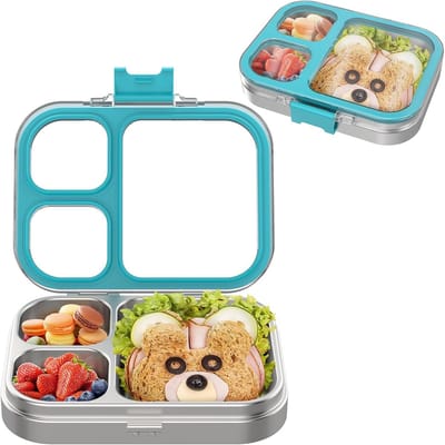 Roestvrijstalen lunchbox voor kinderen met anti-lek sluiting