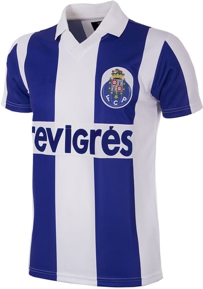 COPA - FC Porto 1986/87 Retro Voetbalshirt - Heren - Wit - Blauw - XS