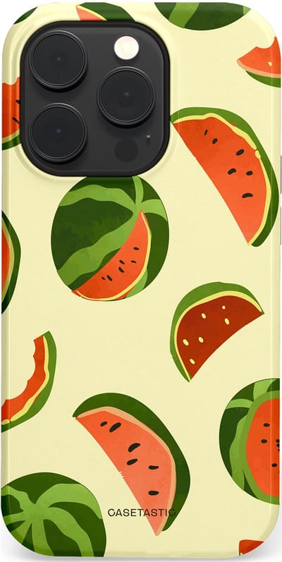 Casetastic Hoesje Geschikt voor Apple iPhone 14 Pro Magsafe - Stijlvolle Beschermende Duo-layer Case - Watermeloen Festijn