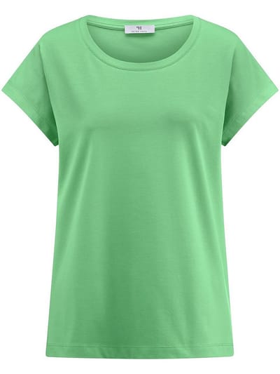 Shirt ronde hals Van Peter Hahn groen