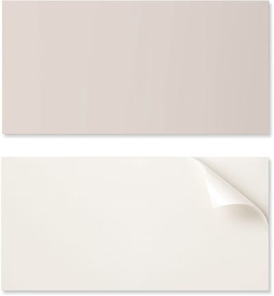 Zelfklevend vinylpaneel met patroon voor de woonkamer, 100x50 cm, lichtbeige kleur.