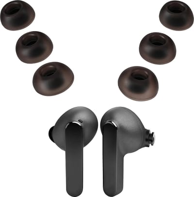 kwmobile 6x cover voor in-ear oortjes geschikt voor JBL Live Pro 2 TWS - Vervangende oordopjes in poederroze