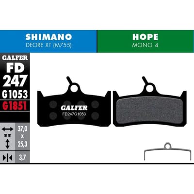 Remblok Galfer Bike Shimano XT 755, Grimeca