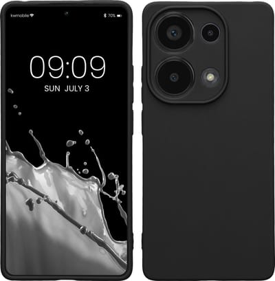 kwmobile telefoonhoesje geschikt voor Xiaomi Redmi Note 13 Pro 4G - Hoesje voor smartphone - Precisie camera uitsnede - In mat zwart