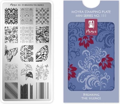 Moyra Mini Stamping Plate 111 Breaking The Silence
