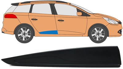 Sierlijst achterdeur voor Renault Clio IV 2012-2019 / Rechts