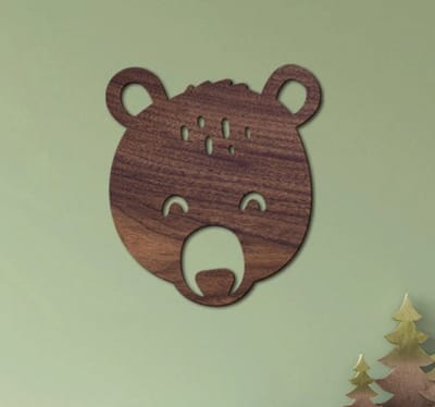 Bear Wall Decor - Kinderkamer / Kinderen / Dieren / Kinderkamer/wanddecoratie/kinderkamer/ babykamer/ houten wanddecoratie