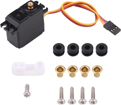 Krachtige 2.2kg Waterdichte Mini Servo voor RC Auto's - Perfect voor 1/16, 1/14 en 1/12 Modellen met Metaal Aandrijving en Precisie Besturing