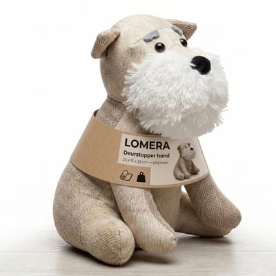 Lomera Deurstopper Hond - Deurstop Hond - Deurstopper Hondje - Deurstopper Puppy - Deurgewicht Hond - Deurbuffer Hond - Deurwig Hond - Deurstopper Dier - Deurstopper Kinderkamer - Deurstopper Babykamer