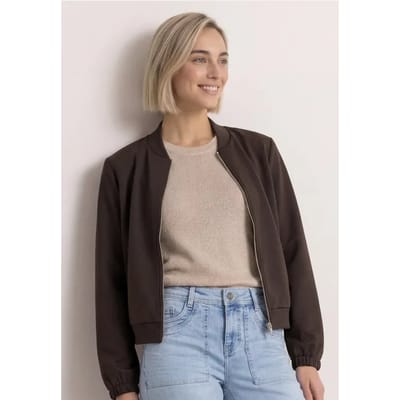 Jas met lange mouwen en een korter model