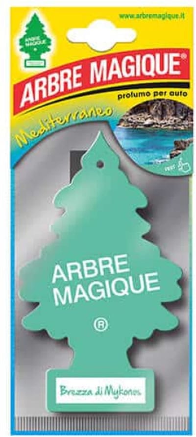 Griekse Lucht Arbre Magique Geurboom luchtverfrisser voor in de auto Brezza Di Mykonos – Car Parfum – Geurboompje – Geurbooster – Wonderboom – Geurverfrisser – Nieuwe Auto – Autogeur – Autoparfum – Geurblad