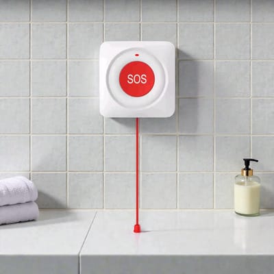 ETIGER® SOS2 Alarm via WiFi wereldwijd bereik. Speciaal voor oudere of mindervalide mensen welke de kans hebben op vallen of naast bed als alarm om een geselecteerde groep een directe melding te sturen. Werkt met Smart Life en andere Tuya APP's.