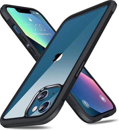 Hoesje Geschikt voor iPhone 12 Pro hoesje met Doorzichtig Mat Backcover – colour Soft Bumper - Zwart