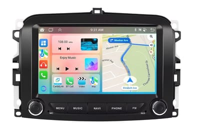 Navigatiesysteem auto met scherm - autoradio geschikt voor CarPlay en Android auto - bluetooth radio - geschikt voor Fiat 500L 2012-2021