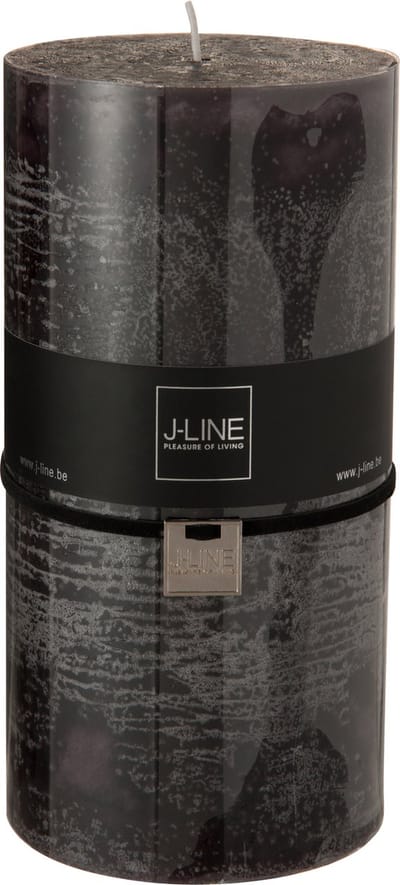 J-Line cilinderkaars - zwart - XXL - 150U - 6 stuks