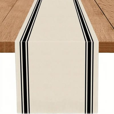 Drapeaux de table, Nappes, Motifs de mode. Convient pour les réunions de famille, les dîners, les cafés, les fêtes de Noël et les goûters cosy. 33x230cm