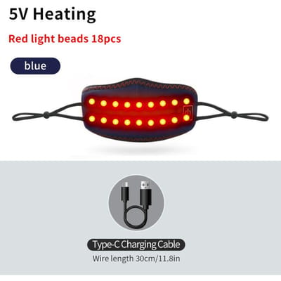Draagbare Rode Licht Verwarmde Neuskap Verlicht Verstopte Neus Allergische Rhinitis Loopneus Helpt bij Herstel van Verkoudheid Unisex EU-Plug white