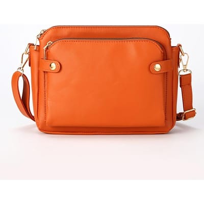 Stijlvolle Beige Crossbody Tas met Meerdere Vakken Verstelbare Riem, Ritsvakken, Reistas Crossbody Tas met Rits