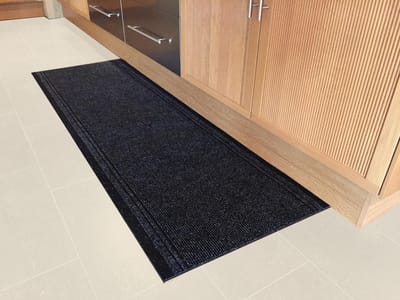 JYG Tapijtloper Club Antraciet 66 x 400 cm (= 4m ) - Keukenloper - Anti Slip - snijdbaar