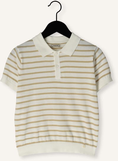 MAYORAL S/s Polo Polo's & T-shirts Jongens - Polo shirt - Creme - Maat 98