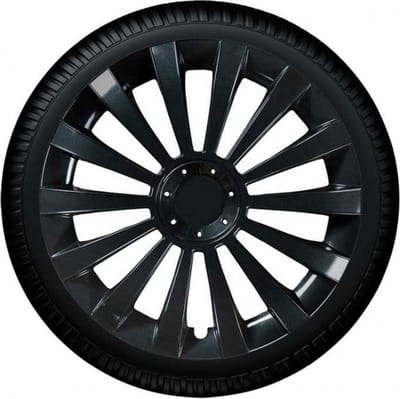 Tip-it Wieldoppen 16 inch - 4 stuks - Kliksysteem - Zwart