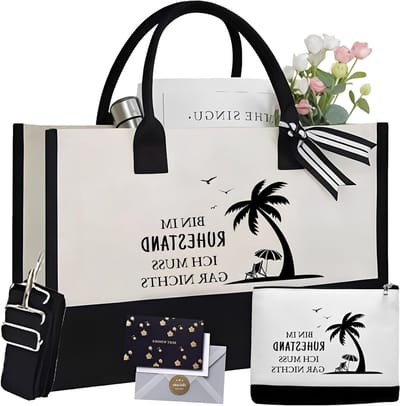 Prachtige vintage handtas en cosmetica tas met kaart en envelop voor gepensioneerde vrouw, uniek afscheidscadeau, stijlvolle accessoires voor haar pensioen