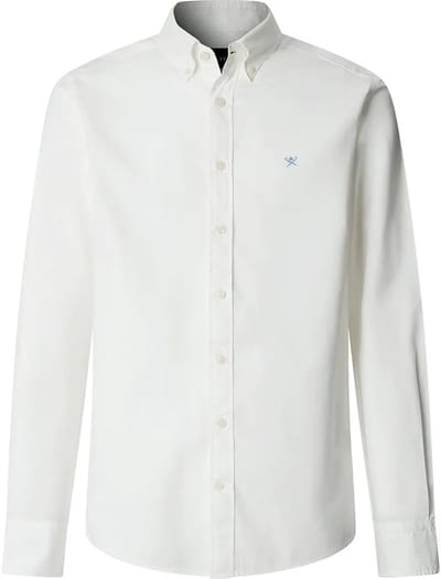 Hackett Hm3010539 Overhemd Met Lange Mouwen Wit L Man