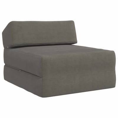 vidaXL - Vouwbare - Sofa - Bed - Lichtgrijs - 60 - x - 70 - x - 41 - cm - Stof