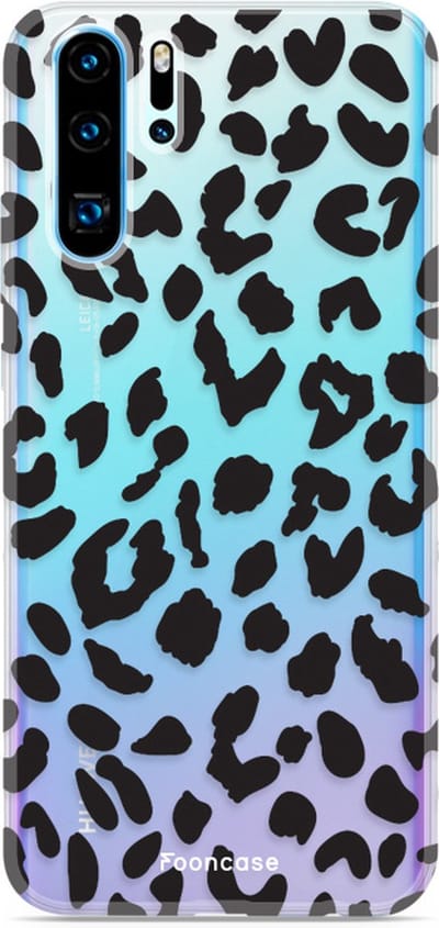 Fooncase Hoesje Geschikt voor Huawei P30 Pro - Shockproof Case - Back Cover / Soft Case - Luipaard / Leopard print