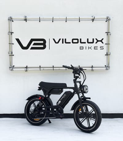 Vilolux® Fatbike electrisch Ultra - Dubbele accu - Zwart zadel - Legaal - Rijklaar - Niet opvoerbare fatbikes - Groot LCD display - NFC vergrendeling - 2 Jaar garantie - Hydraulische remmen - Alarm - City Banden
