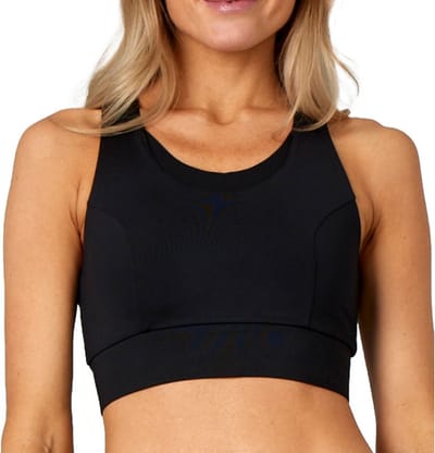 Pure Lime - Sporttop – sport bh – sportbeha – fitness – hardlopen – tennis - grote maten – Zwart - maat XL
