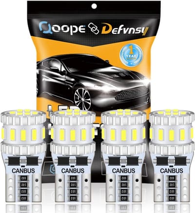W5W T10 LED Autolamp Canbus Foutloos 194 168 Wit voor Interieurverlichting Nummerplaat Dashboard Deur Zijmarkering