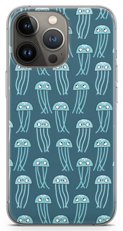 Case Company® - Hoesje geschikt voor iPhone 13 Pro hoesje - Kwallie - Soft Cover Telefoonhoesje - Bescherming aan alle Kanten en Schermrand