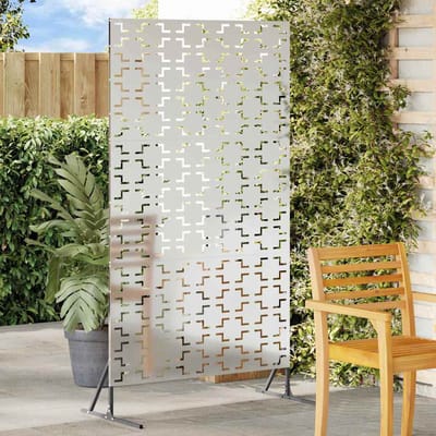 vidaXL - Privacyscherm - 100 - x - 50 - x - 180 - cm - Gegalvaniseerd - staal - zilver