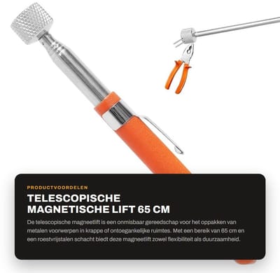 Dailygoods - Telescopische Magnetische Lift 65 cm voor Werkplaats en Thuis