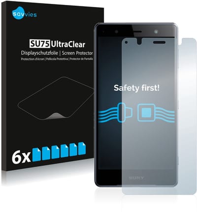 Savvies - Screenprotector voor Sony Xperia XZ2 Premium - Folie Beschermfolie transparant 6 Stuks